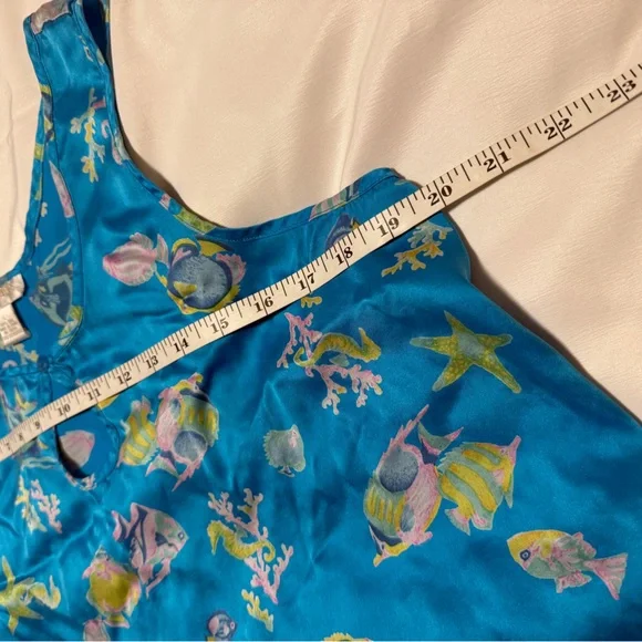 Silk Shades Blue Tropical Tank and Shorts Set - Picture 6 of 11